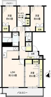 第二検見川ハウス【2階】の間取り