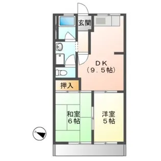 ウエスト・ウイング【2階】の間取り
