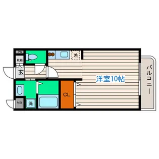 レーベンス柏木【4階】の間取り
