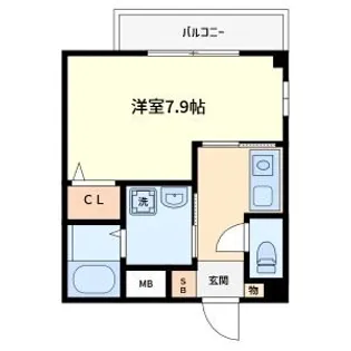 ラシーヌ天王寺【9階】の間取り