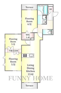 Bloom深沢【1階】の間取り