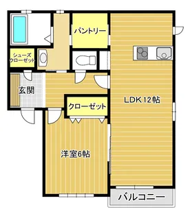 パレスグリーンIII【2階】の間取り