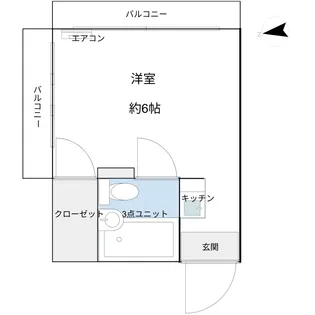 メゾン・ド・マジョレ【5階】の間取り