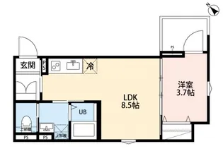 リュクスシティー鎌ヶ谷【2階】の間取り