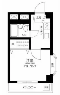 ジュネス33A【2階】の間取り