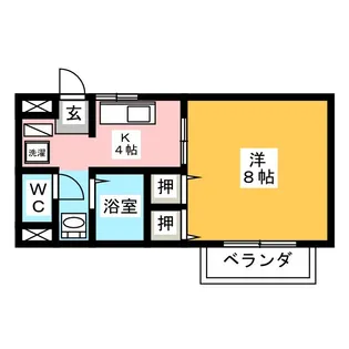 メゾンサンティエン【1階】の間取り