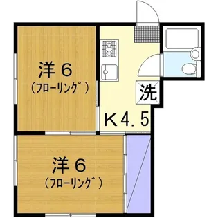カントリーアームズ【2階】の間取り