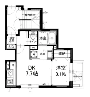 スプリングドエル【2階】の間取り