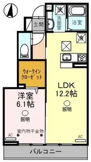 Casa date B【1階】の間取り