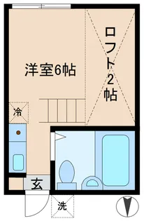 アミニティハイツA【2階】の間取り
