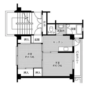 ビレッジハウス井尻野3号棟【2階】の間取り