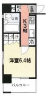 アンディーン月島【6階】の間取り