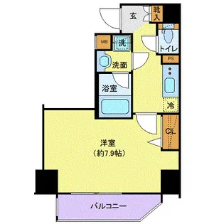 ジェノヴィア新御徒町スカイガーデン【11階】の間取り