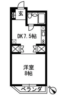 清水マンション【2階】の間取り