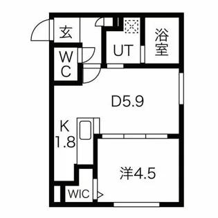 スフィーダ平岸【1階】の間取り