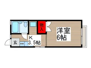 アパートメント清水【1階】の間取り