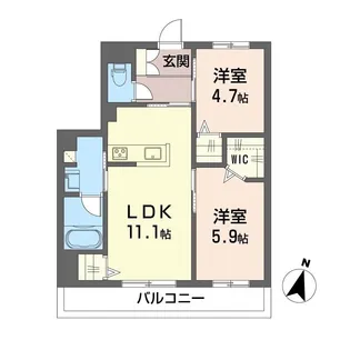 シャーメゾン寺尾台B【3階】の間取り