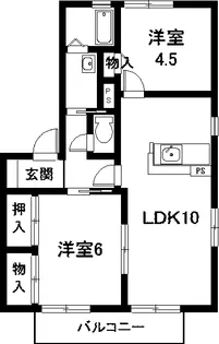 ヴェルデ楠【1階】の間取り