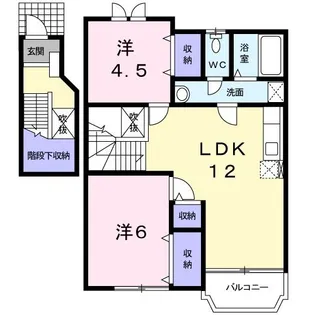 プリムローズI【2階】の間取り
