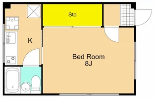 ハイツカワムラ【1階】の間取り
