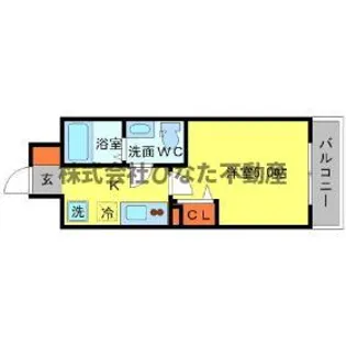 SERENiTE北浜【9階】の間取り