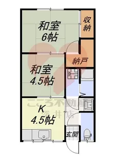 萬野アパート【2階】の間取り