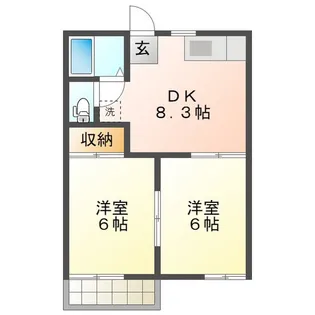 Rプラス【2階】の間取り