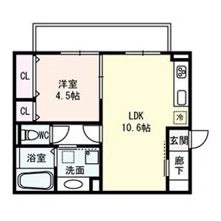 ローズパル【3階】の間取り
