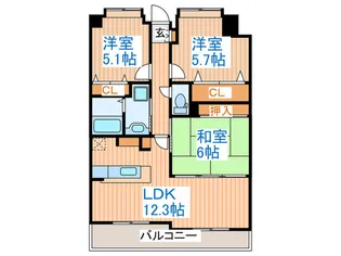 メゾン霊屋【2階】の間取り