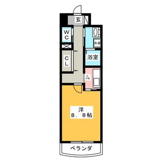 プルミエアムール【2階】の間取り
