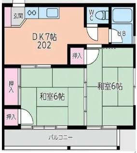 井上コーポ【2階】の間取り