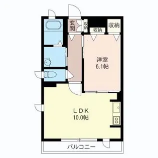 フォスターコート【1階】の間取り