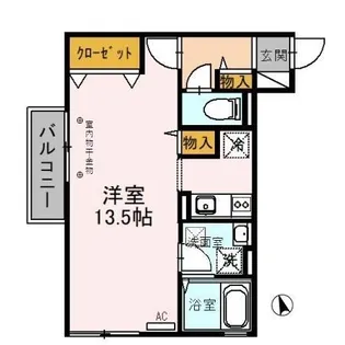 エイトキューブOne【1階】の間取り