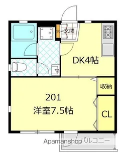 リバーサイドIII【2階】の間取り