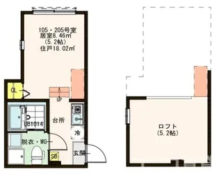 ハーモニーテラス北小岩VII【1階】の間取り