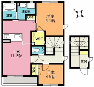 SHMリラフォートA【2階】の間取り