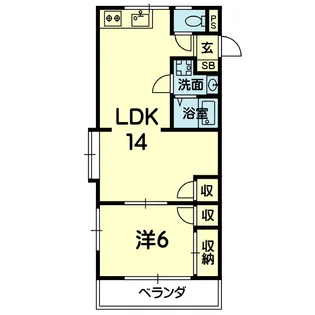 東郷ハイツ【2階】の間取り