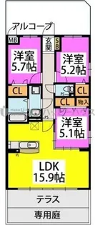 Canoa【1階】の間取り