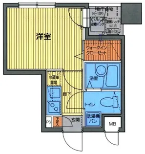 ガラ・シティ京橋【9階】の間取り