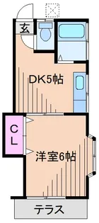中川ハイツ【1階】の間取り