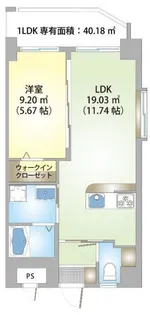 アンビシャスコザ【5階】の間取り