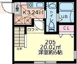 アンチョビ【2階】の間取り