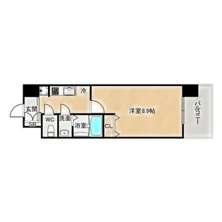 スプランディッド京橋EAST【6階】の間取り