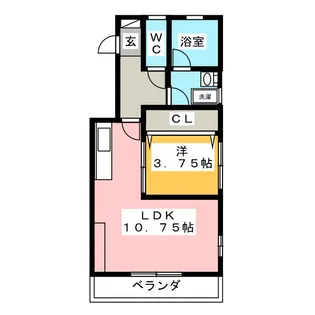 大岩ヒルズ【2階】の間取り