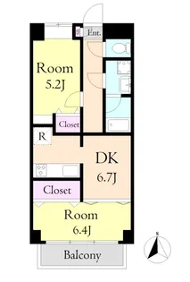 エターナル【2階】の間取り