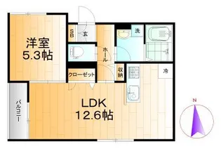 ソレイユ【3階】の間取り
