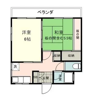 コーポいつみ【2階】の間取り