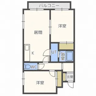 リゾルテ白石【3階】の間取り