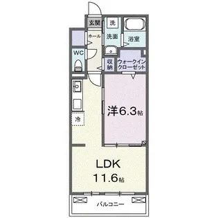 カステッロ マルノ【1階】の間取り