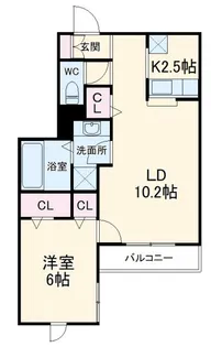 Iriche【1階】の間取り